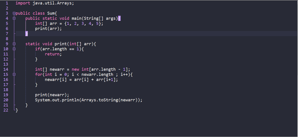 The Question is Sum triangle from array from Geeks for Geeks. Hope you have a good day.