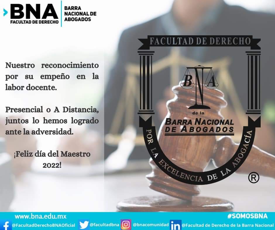 Felicidades a todos los Maestros!
#SomosBNA