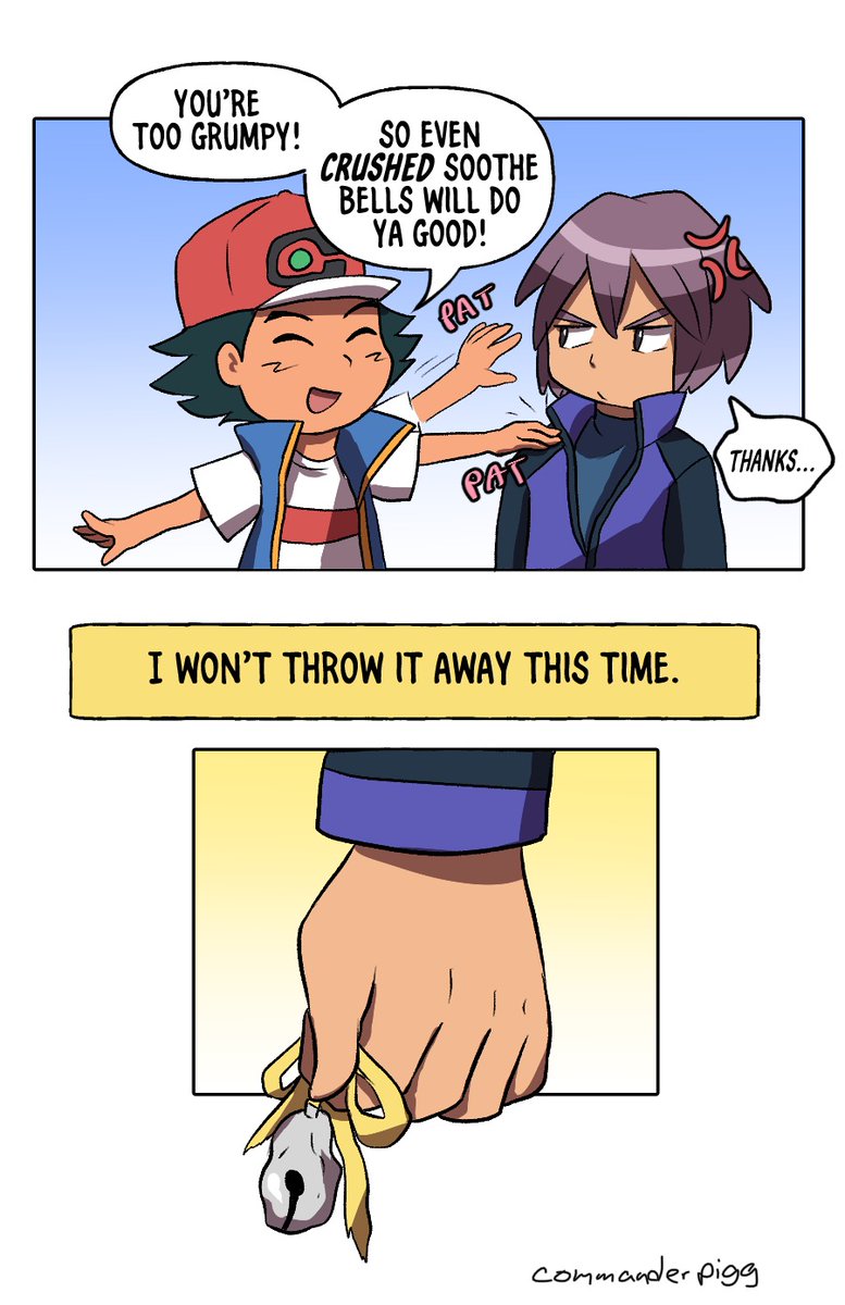 commanderpigg's tweet photo. The gift of a second chance.
…Even with your bells crushed.
#anipoke #comashipping https://t.co/HM2GYfgAta