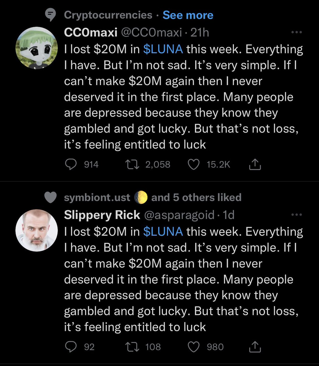 Darraghgw's tweet photo. Uhoh the #FUDbots have been caught again but with thinly veiled anti-millennial sentiments.
@MariusCrypt0 @TheMoonMidas @CryptoHarry_ @LFG_org
$LUNA #FUD #Twitter #millenials #WeDontBuyTheFUDStud https://t.co/LkHHfJeDxE