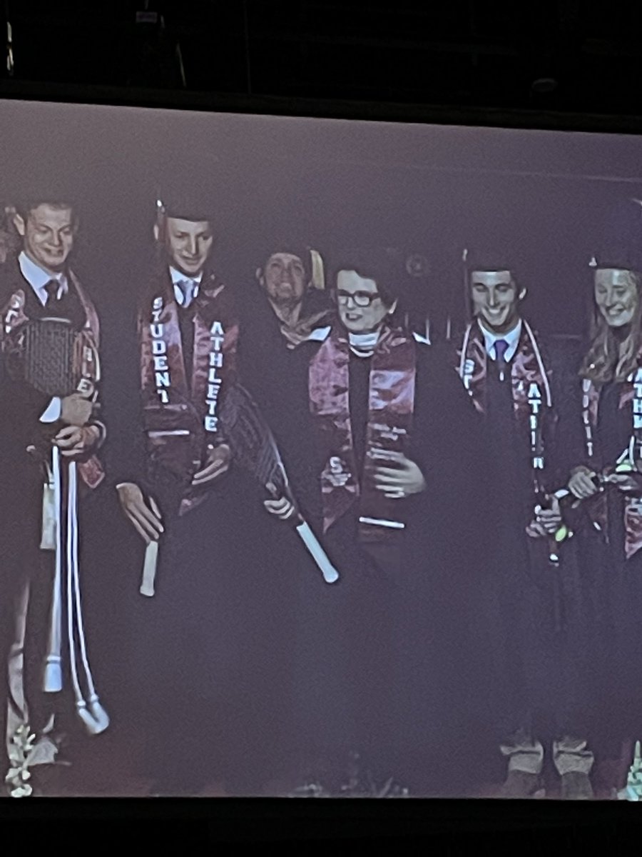 Billie Jean King at Springfield College Commencement. Humbled to hear her talk so modestly of her impact.