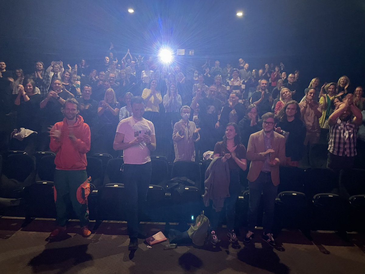 BigmacTheKing's tweet photo. A standing ovation for #youngplato in  #kinoteka Warsaw. The audience fell in love with young Alfie. What a film, school and community. Thank you #millenniumdocs and a new friend #magdalenadudek!! https://t.co/JLxfimV6Nx