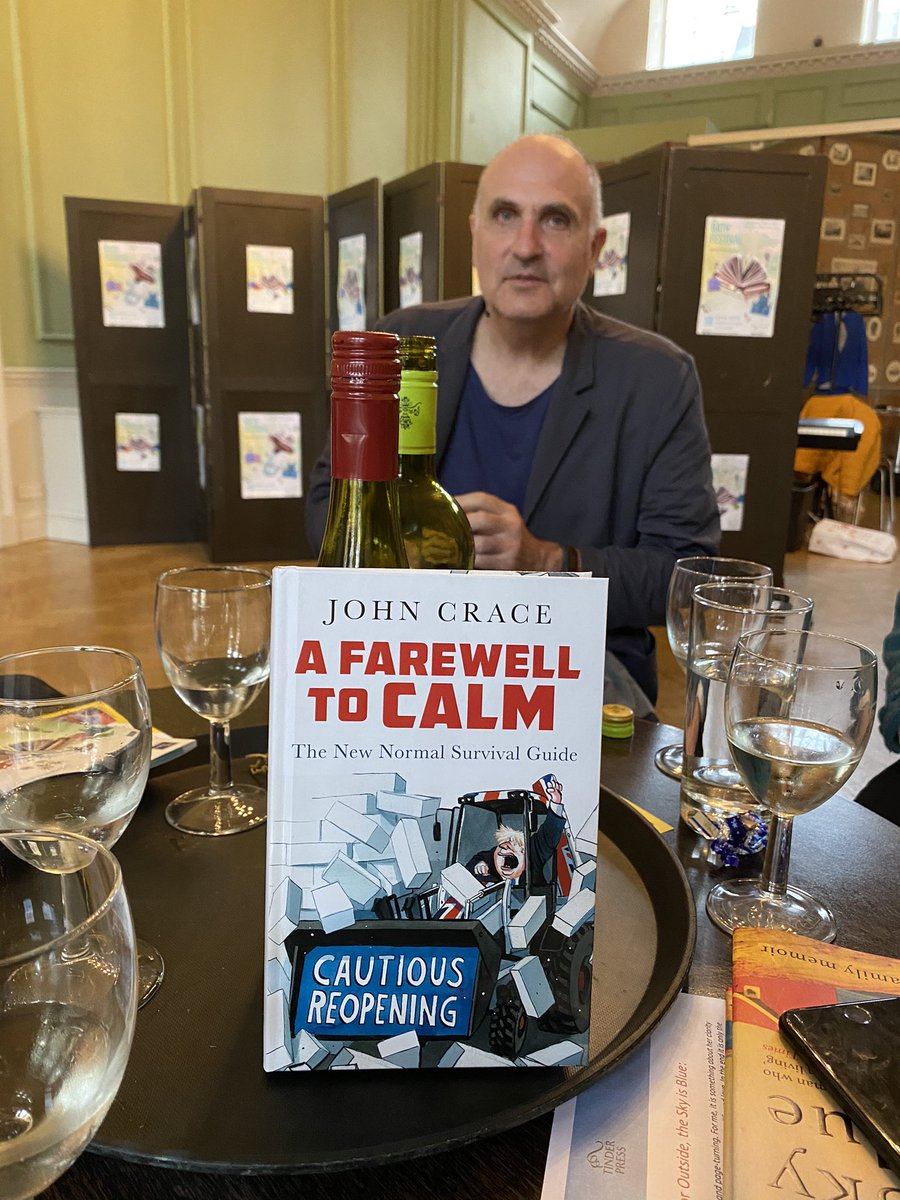 KatieButcher7's tweet photo. Spotted @JohnJCrace in the green room before his book talk.

Buy the book! 
 
 A Farewell to Calm: The New Normal Survival Guide https://t.co/wl2L39LRi4 https://t.co/KiSchoQpHJ