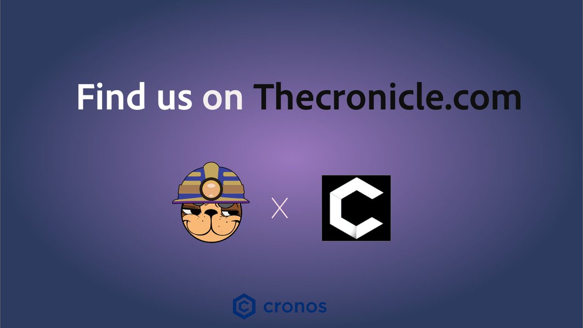 MMB_crypto's tweet photo. Hello miners!⚒️⚒️
Starting today you can also find us in one of the best news sites concerning the cronos ecosystem @TheCronicleNews  👀#CRO 
.
#MAD4LIFE #mad4mad #mmf #Cryptocom #CryptoNews #MadMeerkats #crofam https://t.co/Z9bNfT7SHw