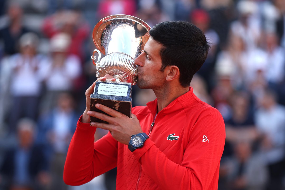 TennisChannel's tweet photo. A record 38th Masters 1000 title for @DjokerNole! 🌟 https://t.co/zuDJtH2Lub