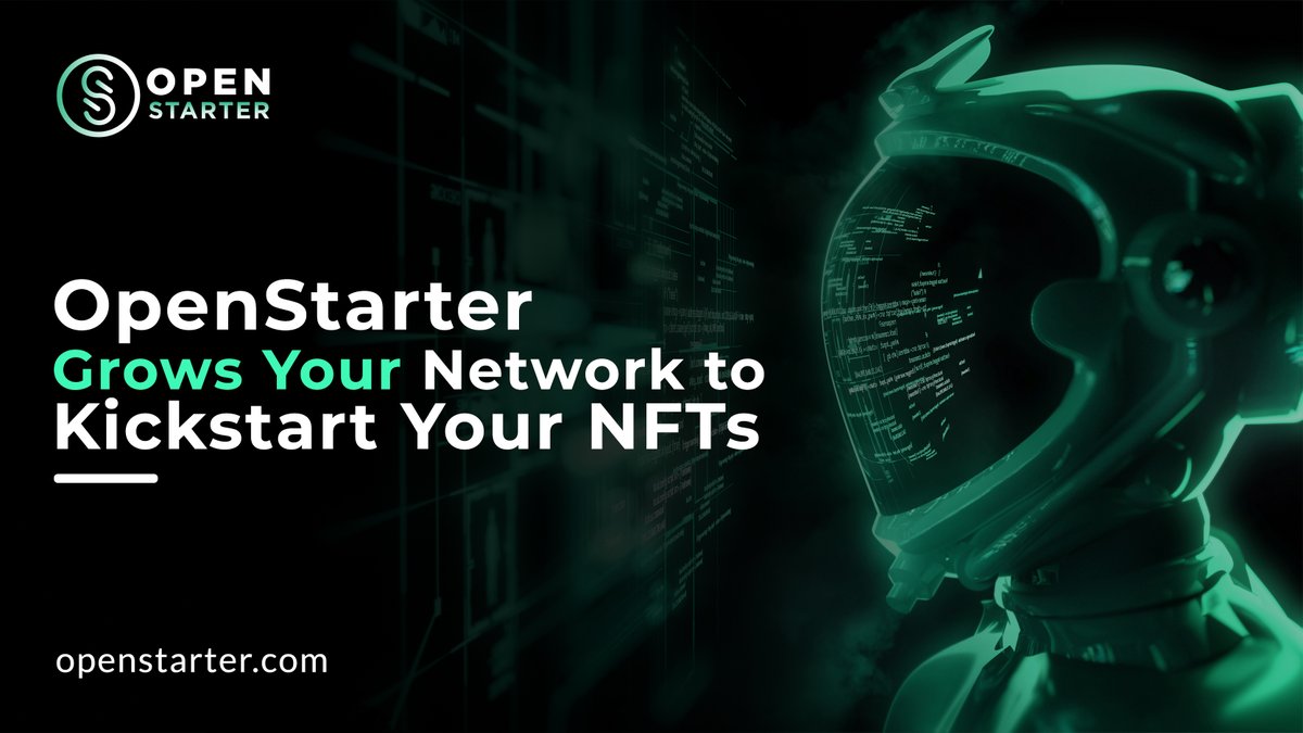 🎯OpenStarter Grows Your Network to Kickstart Your #NFTs. It is a platform where #NFTCreators &amp; #NFTartists can #mint their NFTs, offering 4 mint options including #whitelist #lottery public &amp; #freemint. It also helps creators reach their desired audience.
$START #NFTCommunity
