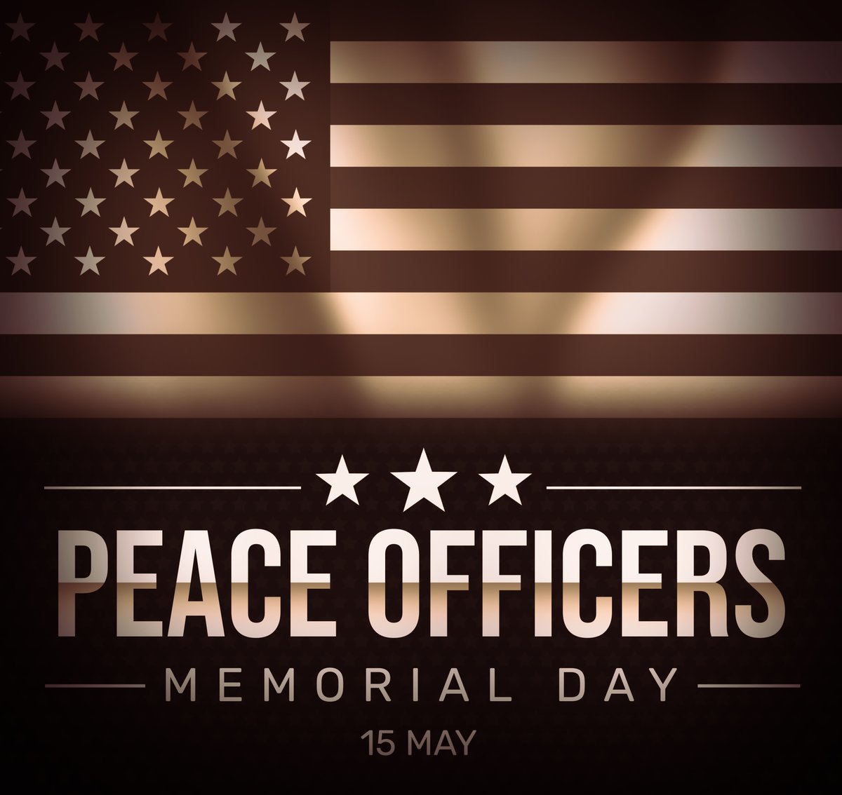 Today we honor the lives of the fallen officers who bravely served and protected our communities everywhere. We thank them for their sacrifice!