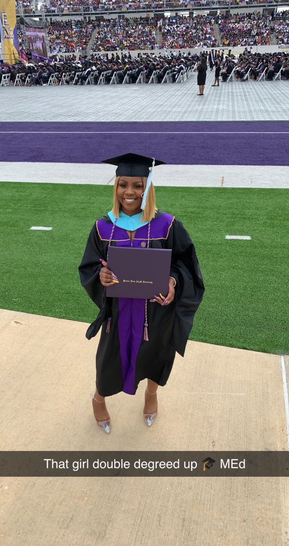 Double Alumna👩🏾‍🎓 Masters Secured‼️THANK YOU PV🗣💜