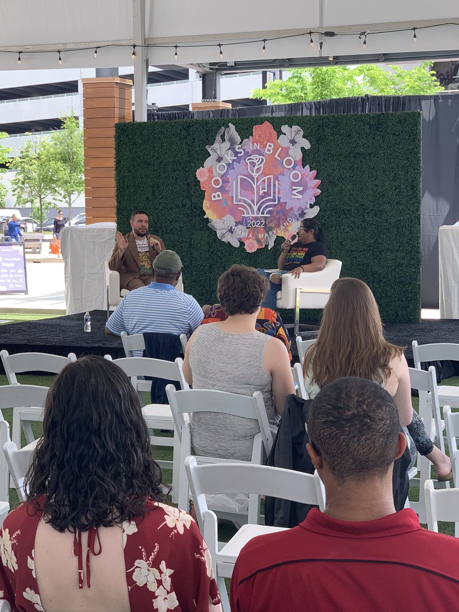 ColumbiaMDTweet's tweet photo. It’s time for @jpbrammer at the #booksinbloommd main stage. https://t.co/iGfbIk2KZ1