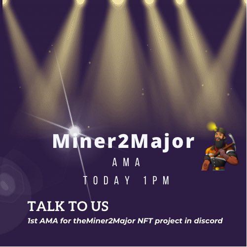 BlueDumbDonkey's tweet photo. Join us for our 1st AMA #miner2major #cryptomin #DAO #Crypto #NFTCommunity
https://t.co/lF9klLC8Vn https://t.co/a13TOTVMvT