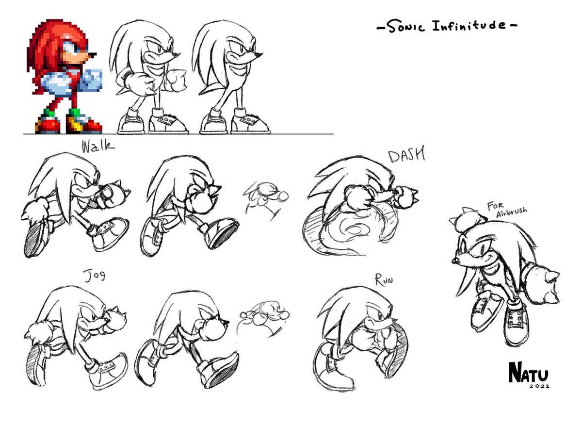 natufox08's tweet photo. Yo, this is my first Tweet post. So, I'm participating in the project @SonicInfinitude for concept art and rendering illustration, I'm proud of it with the progress of knucklehead! https://t.co/lvvwb8paxV