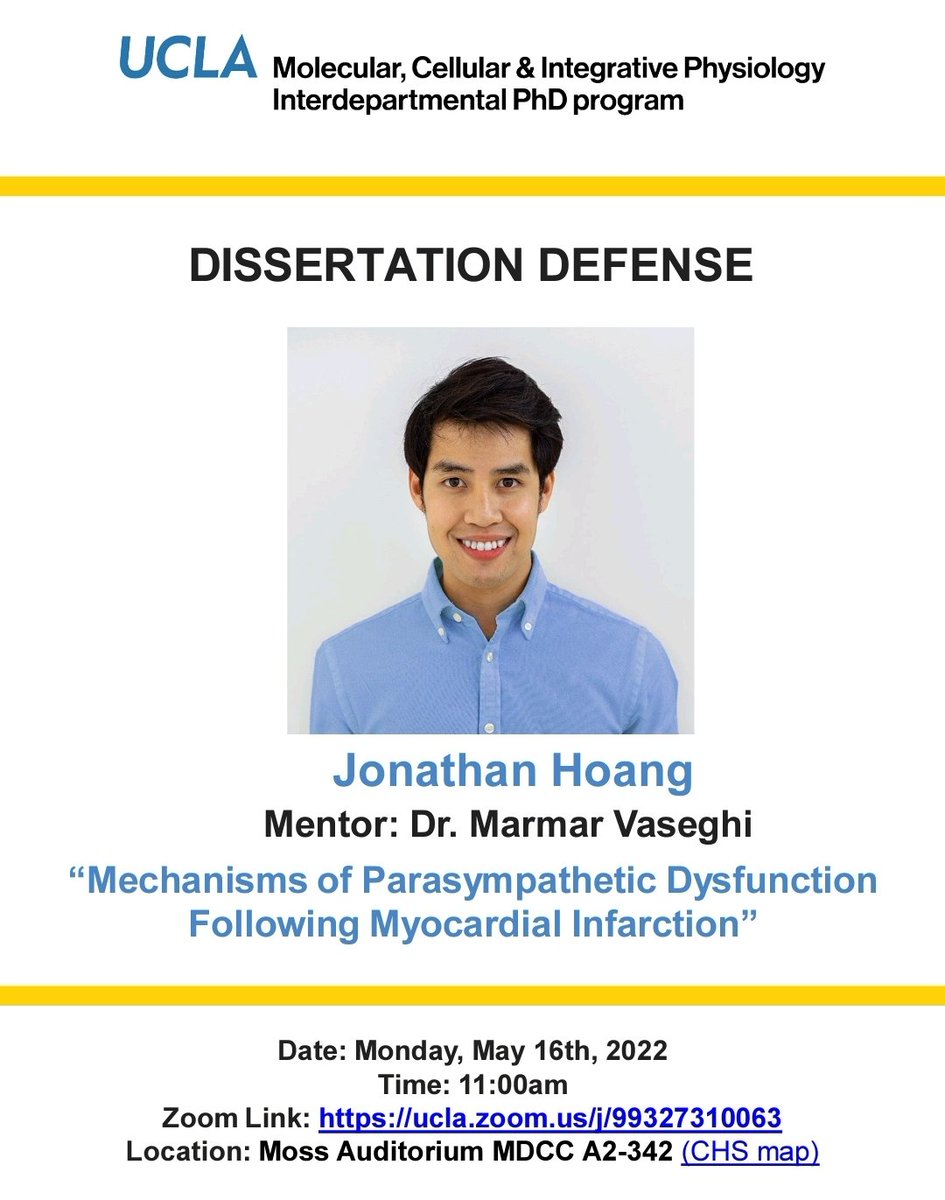 JonathanDHoang's tweet photo. I will be defending my PhD @uclamcip on Monday (05/16) at 11 am PDT! Thank you to all my friends, family, mentors and especially @MarmarVaseghiMD! Hope to see you there!

Zoom: https://t.co/mrYSVq44Ym https://t.co/t8eb2ExoFu
