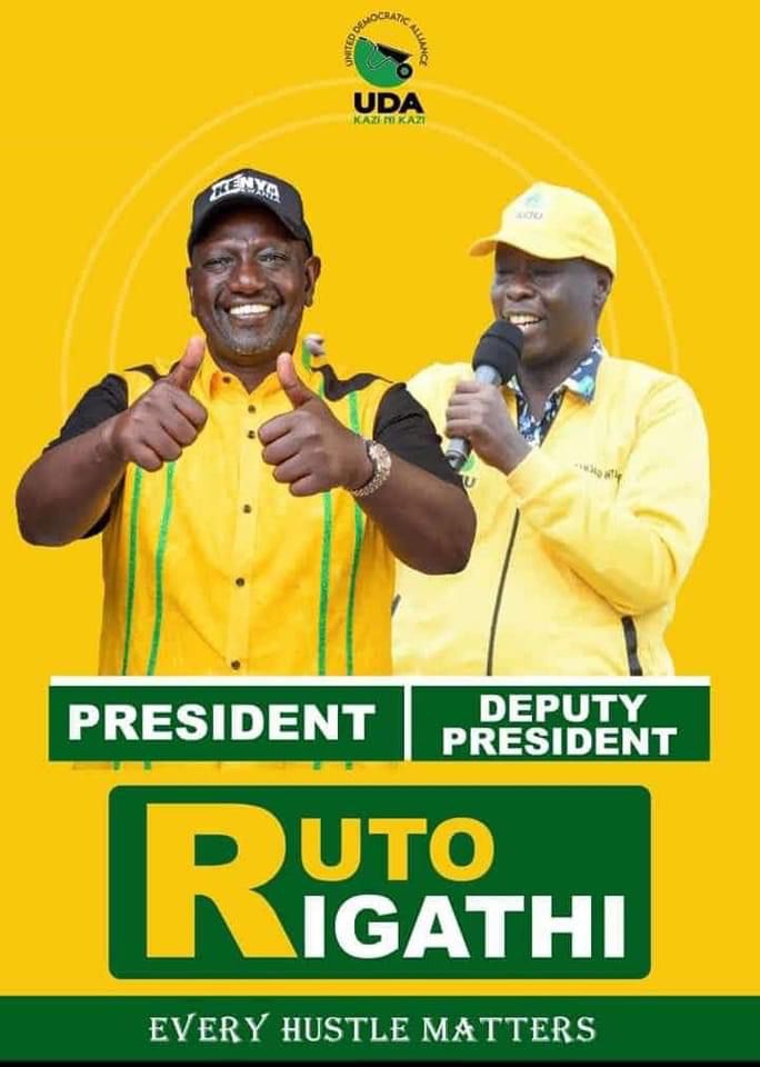 OfficialUgas's tweet photo. Congratulations to our 5th President, His excellency,  Dr. William Ruto for the successful nomination of Mathira Member of Parliament Hon. Rigathi Gachagua as his running-mate in the Kenya Kwanza Coalition. I would like to take this opportunity to congratulate Hon. Rigathi for https://t.co/o7JEGd8zHv
