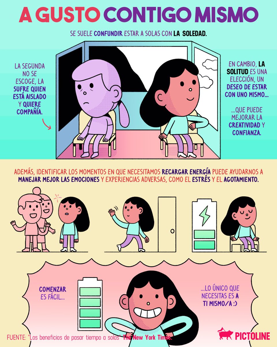 pictoline's tweet photo. Soledad 😞🚍😄 Solitud

Aunque muchos lo ven como algo negativo, estar solo/a en realidad puede tener muchos beneficios ✨ https://t.co/iGeMRH6dpc