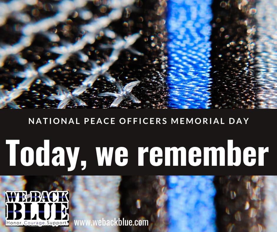WeBackBlue's tweet photo. Thank you for your sacrifice and service π #Nationalpeaceofficersmemorialday #webackblue https://t.co/9Ur8d1M4xV