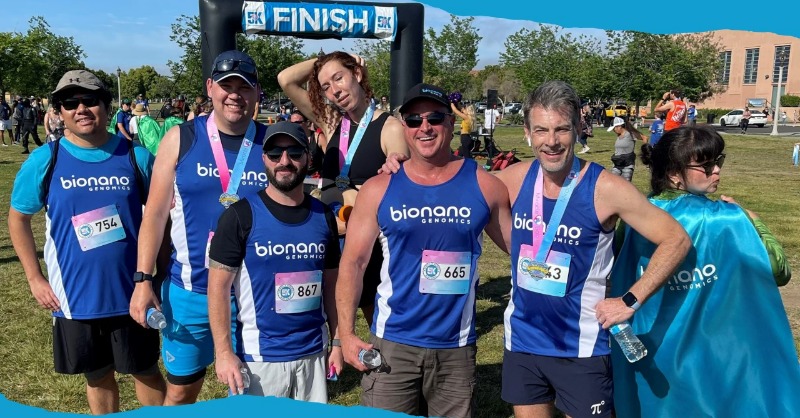 bionano's tweet photo. #Bionano Team Transform had a great morning supporting the 2022 Miracle Babies Superhero 5K, led by CEO, Erik Holmlin. Thank you superheros! https://t.co/i9J9Gqs9Ke #MB5K #lovemiraclebabies