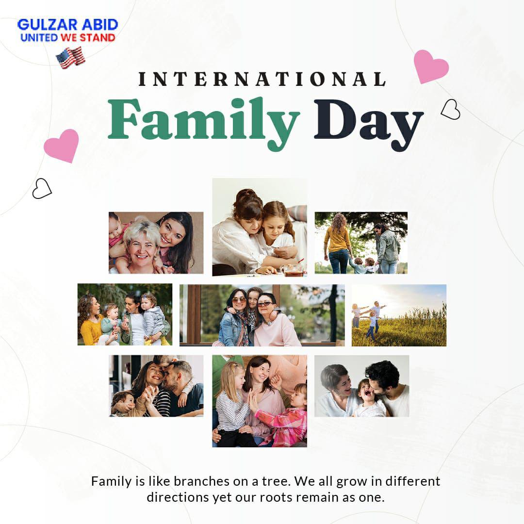 GulzarAbid5's tweet photo. Families are like branches on a tree. We grow in different directions, yet our roots remain as one!
Let us all come together, spread love and positivity, and celebrate the day with the best intentions of our hearts.
Happy International Family Day!
#family #internationalfamilyday https://t.co/qcdXoHd97d