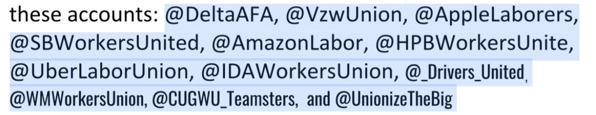dorothyknable's tweet photo. The #OrganizeUnionize Tweet Team asks you if you can FOLLOW unions like⏬2encourage the progress we are seeing across the nation - as brave workers defend their right to eat, to live - against corporate management's stinginess. And please consider RTg what you agree with.🤜🏽🤛🏾⚖️🫂 https://t.co/MnXEMwViY3