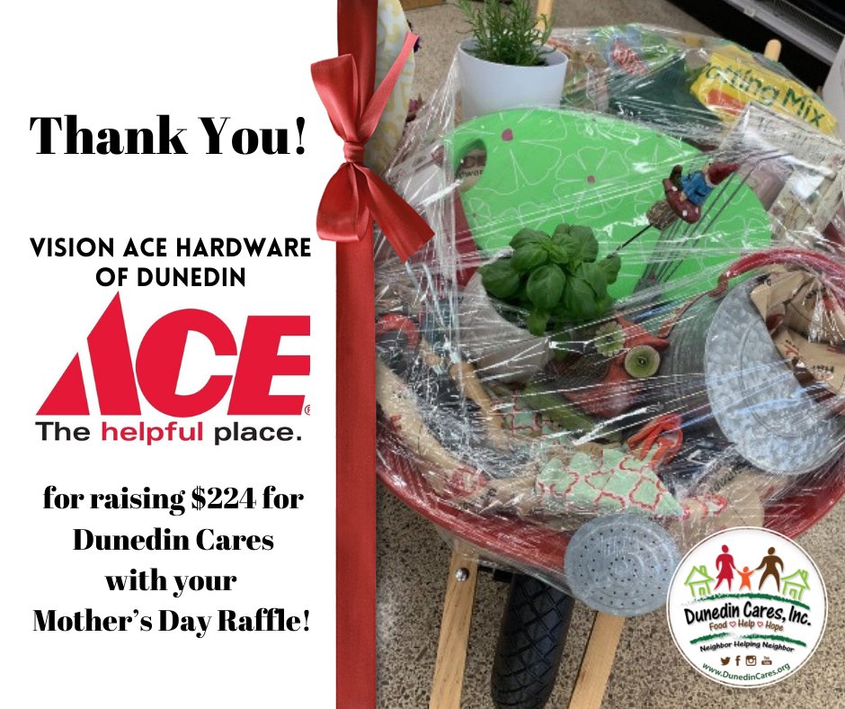 Dunedincares's tweet photo. πβ€οΈ Thank you Vision Ace Hardware for raising $224 with the Mother's Day Raffle! πβ€οΈ
-
#visionace #dunedincares #acehardware #dunedinfl https://t.co/FjBkS0hTy0
