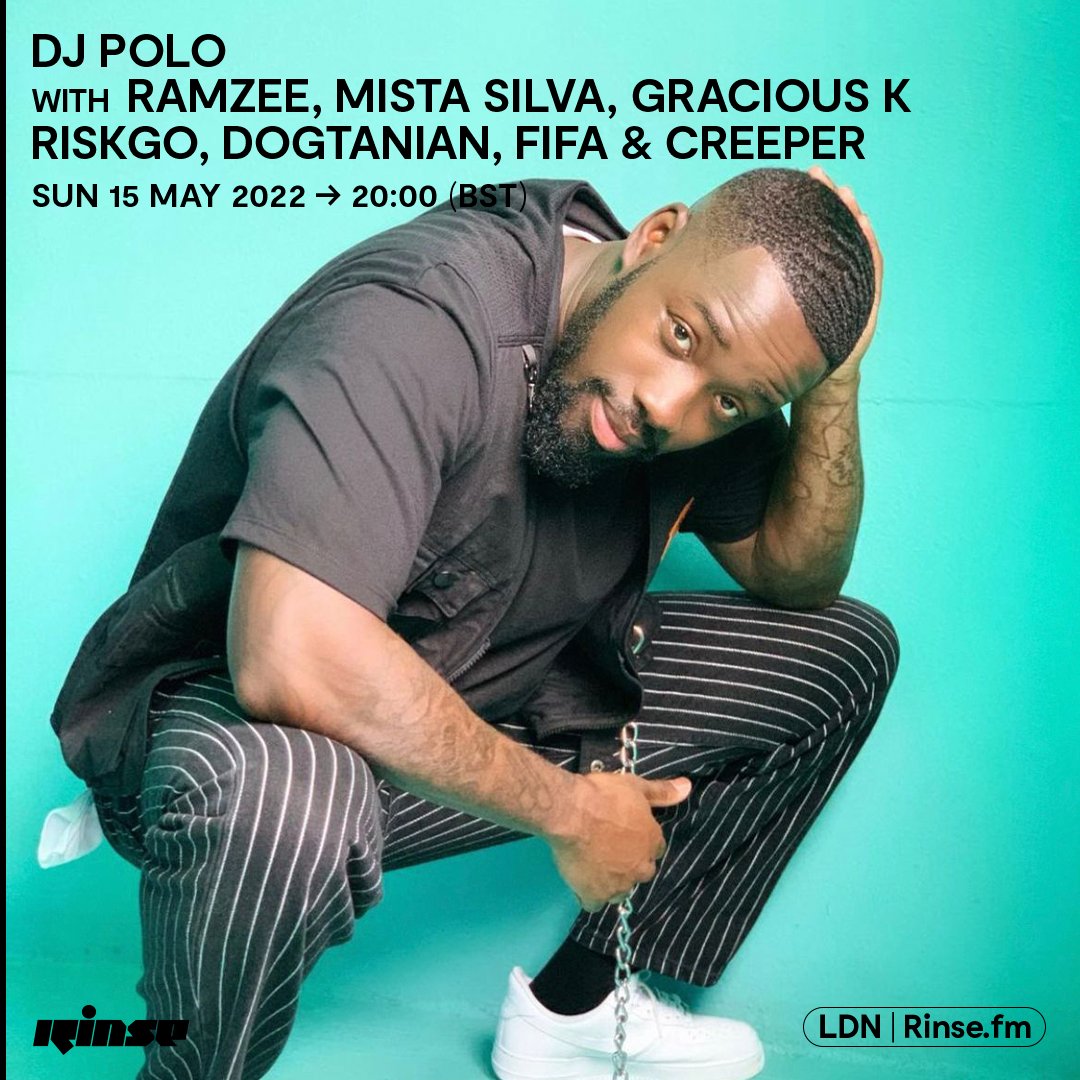 RinseFM's tweet photo. Live now until 9PM it's @DJPOLOUK with #Ramzee, #MistaSilva, #GraciousK, #Riskgo, #Dogtaniaun, #Fifa & #Creeper on https://t.co/Q0ed1ktSEG + 106.8FM
#RinseFM https://t.co/k6cSKgJYia