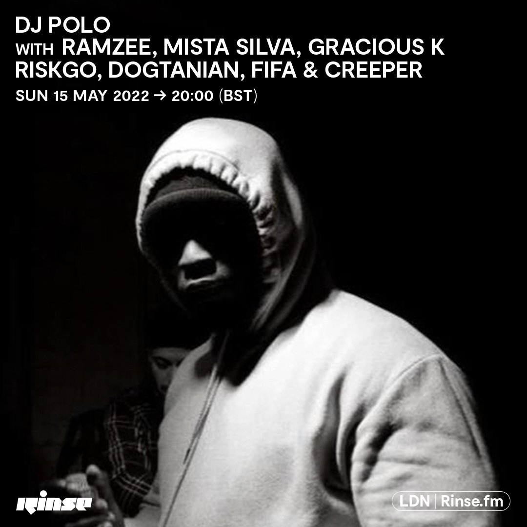 RinseFM's tweet photo. Live now until 9PM it's @DJPOLOUK with #Ramzee, #MistaSilva, #GraciousK, #Riskgo, #Dogtaniaun, #Fifa & #Creeper on https://t.co/Q0ed1ktSEG + 106.8FM
#RinseFM https://t.co/k6cSKgJYia