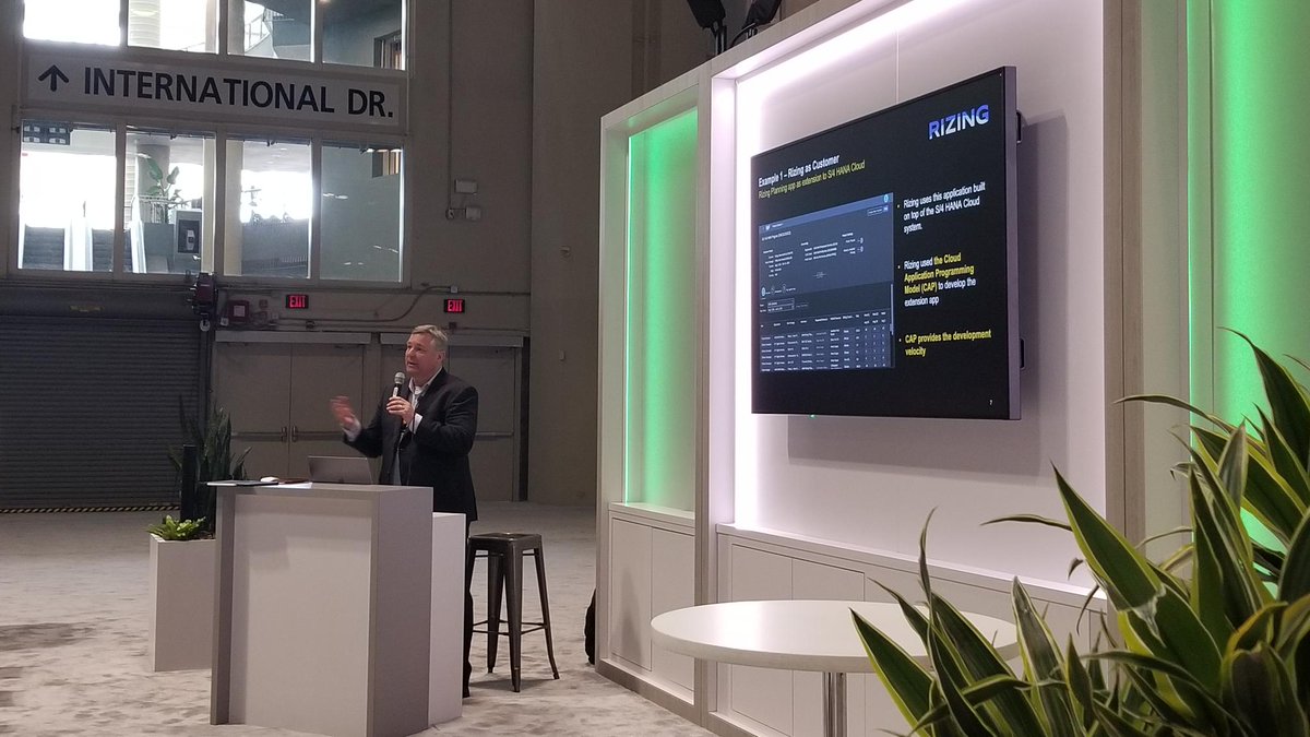 Rizing uses #SAP's Cloud Application Program (CAP) to solve development challenges, increase #S4HANA ROI, flexibility and adaptability. #SAPSAPPHIRE with @RizingMStenzig