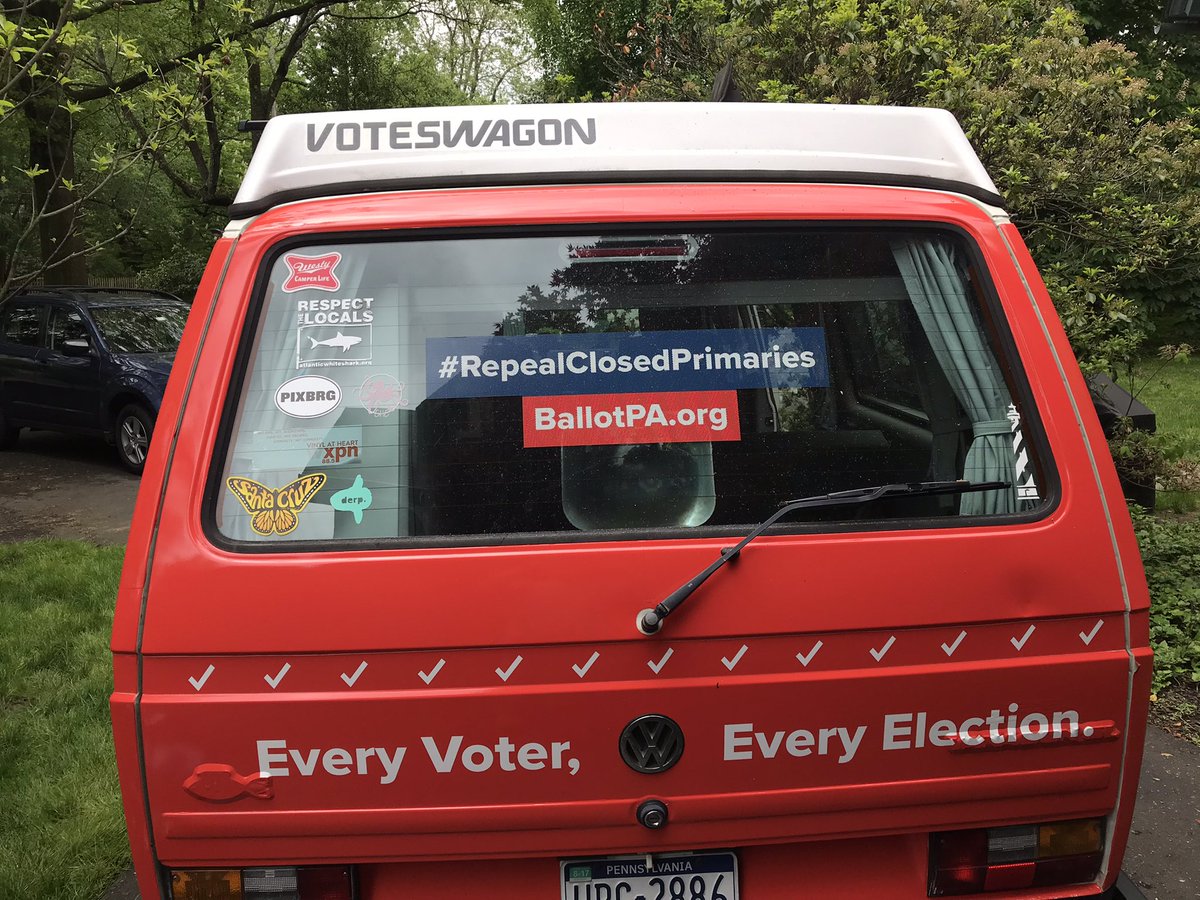 davidthornburgh's tweet photo. The #voteswagon rides again! https://t.co/7FFuJBLvcO