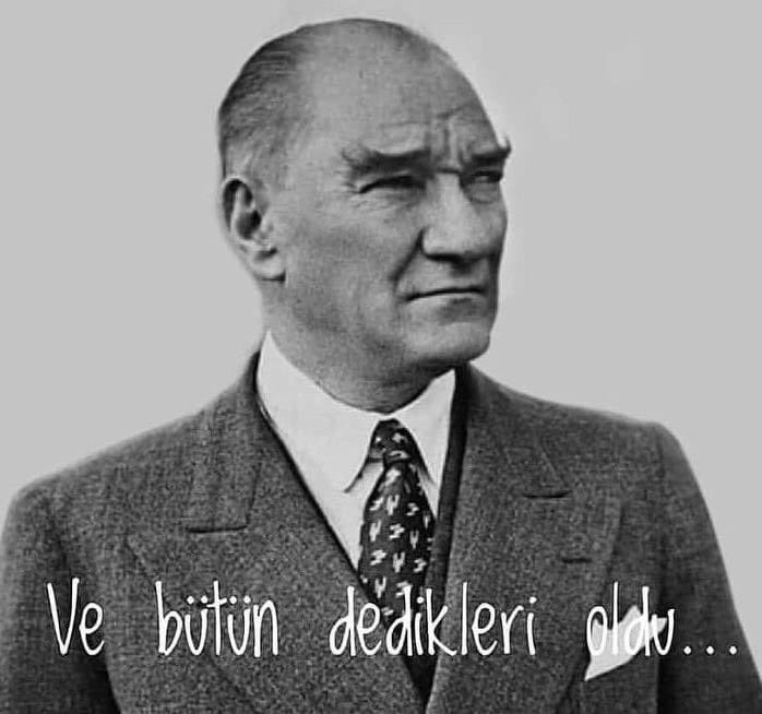 Atatürk,”Dağın arkasını görün”
derken;Ondan sonrakiler ayağının ucunu bile göremediler.” Muazzez İlmiye ÇIĞ #ATATÜRKüSilemezsin