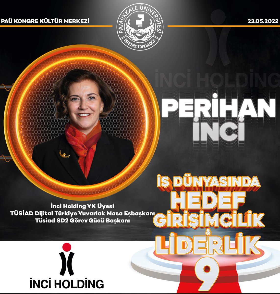 isletmepau's tweet photo. Her başarıda bir kadının imzası vardır…
İnci Holding A.Ş.’de Yönetim Kurulu Üyesi, Maxion-Jantaş A.Ş.’de Yönetim Kurulu Üyesi ve PBA İç ve Dış Tic. A.Ş. Yönetim Kurulu Başkanı Sayın Perihan İNCİ İş Dünyasında Hedef Girişimcilik ve Liderlik 9 Konferansımızda bizlerle.
#İDHGL9 https://t.co/Y2E0Ln025H