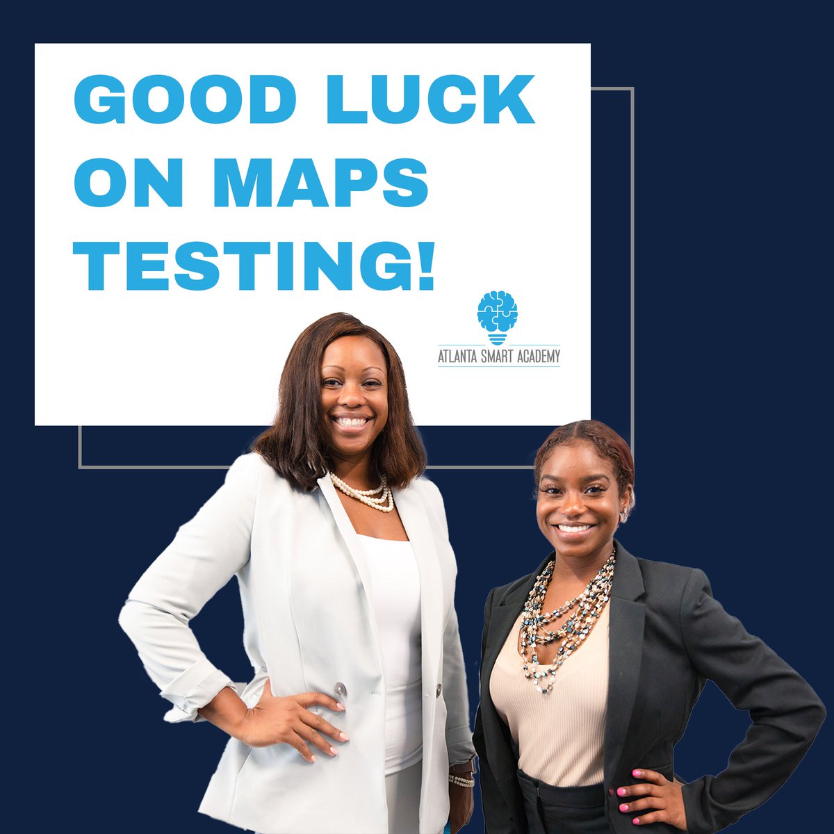 atlantasmartac1's tweet photo. Help us wish our solutionists good luck on their MAP Growth Assessments!
Comment πππ to support them!
#ASA #STARTatSMART #GACharters #education https://t.co/Uzl8VazPrv