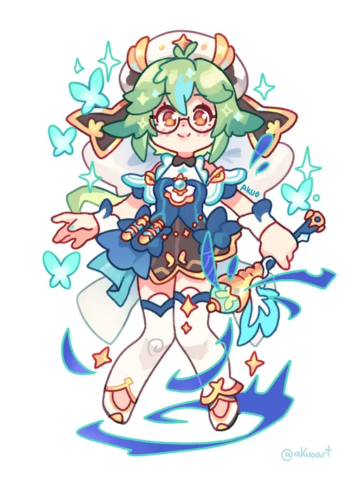 Genshin Magical Girl AU.
Erudite of the North Winds Sucrose🦋
#原神 #GenshinImpact #Sucrose 