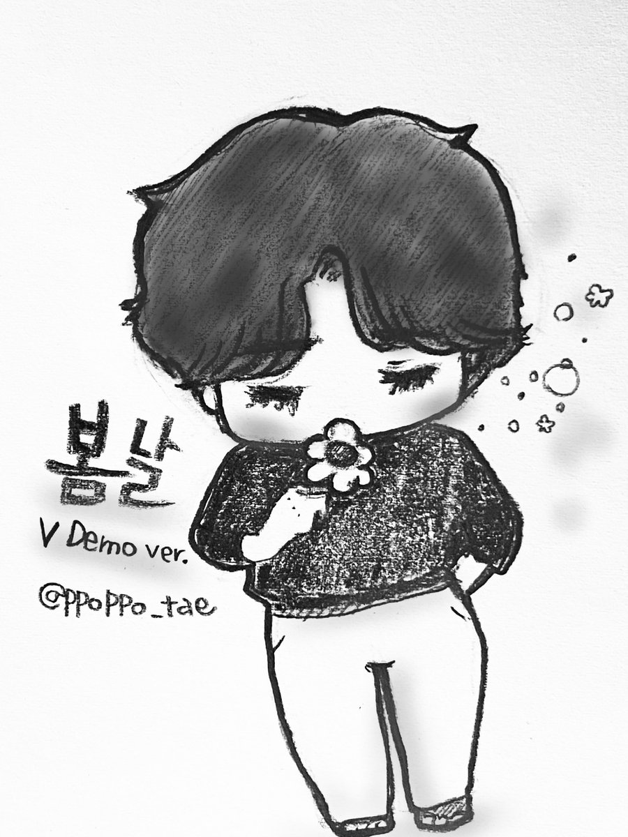 ppoppo_tae's tweet photo. テテ
あなたの幸せが私の幸せ。
愛をこめて🌸

鉛筆画ver.✏️

#btsfanart  #ぽっぽの落書き #pooppoart #イラスト #방탄소년단 #bts #V #Taehyung #テテ  #봄날  #テヒョン https://t.co/B50N4wqNUa