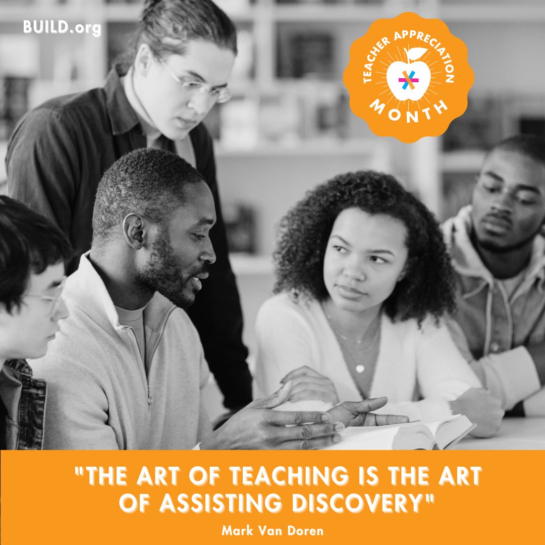 BUILDNational's tweet image. Every teacher has the ability to find and extract excellence in their classroom. The #ArtOfTeaching involves supporting and guiding students to become new 
leaders and visionaries in the workforce. Shoutout to the teachers who recognize greatness!