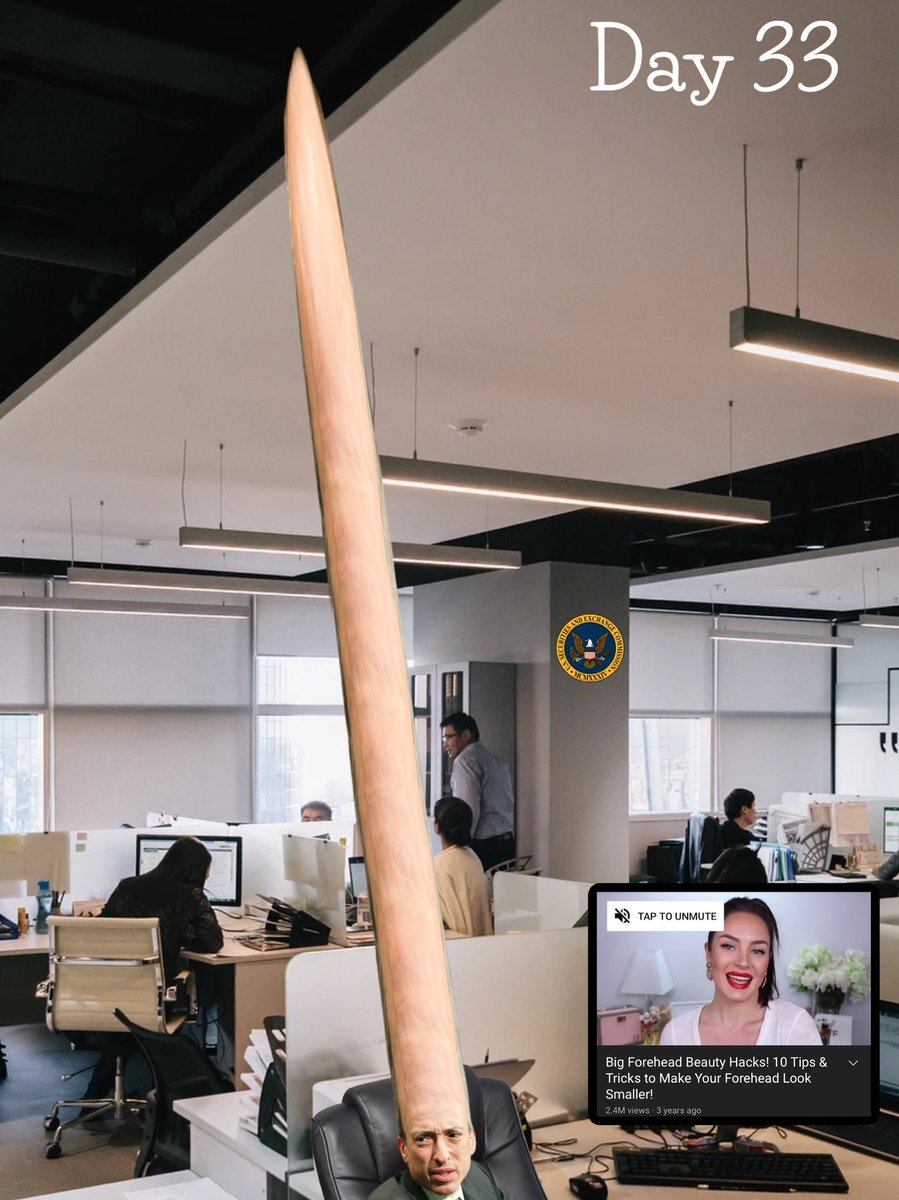 Making <a href="/GaryGensler/">Gary Gensler</a> forehead a little bit longer each day until the lawsuits over #Day33

#XRPCommunity #XRPArmy #ETHGATE