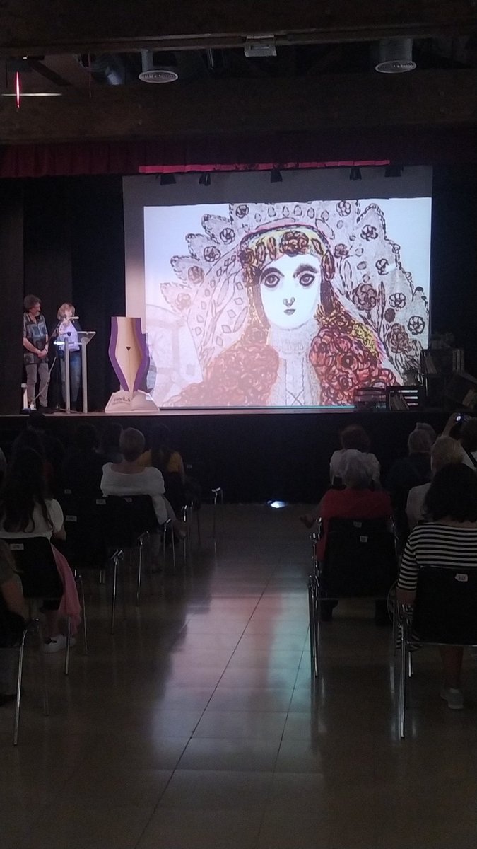 JosefaTolra's tweet photo. Comença a Cabrils el viatge fins al planeta Marte amb Josefa Tolrà de la mà de Pilar Bonet. https://t.co/OrOSWqWqTa