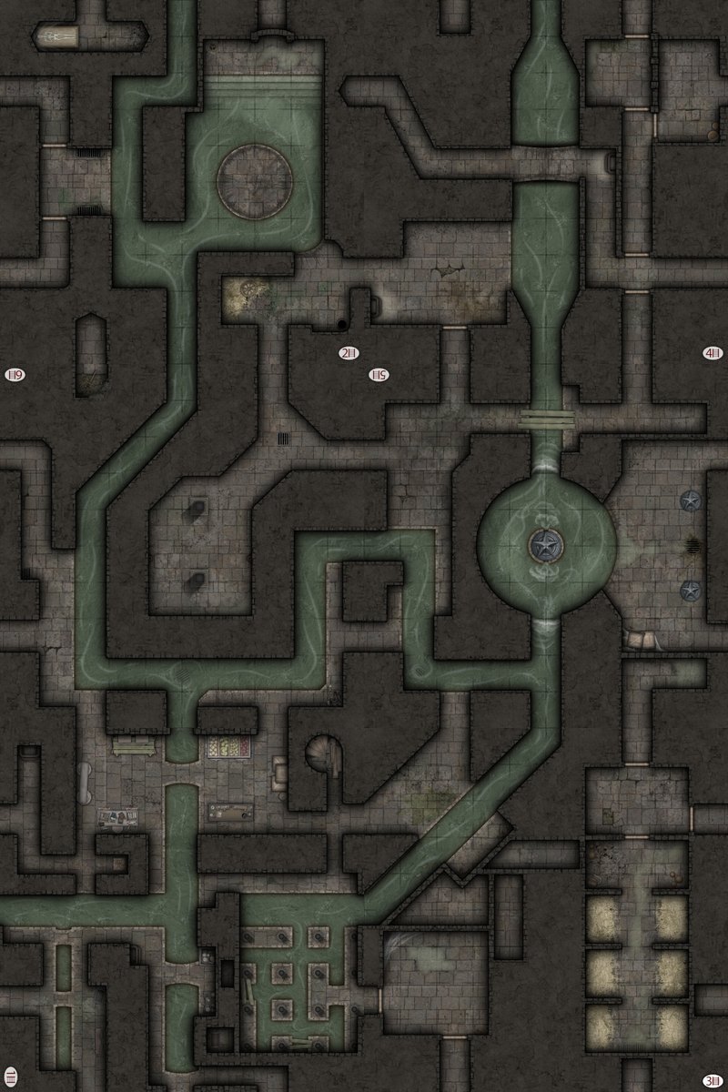 InkwellIdeas's tweet photo. Sample of 6 of our #Dungeonmorph Sewers 10" Battlemat scale tiles linked together. Part of our #Kickstarter with original designs by @DysonLogos @AlyssaFadenMaps @billiambabble and @Monk3yBlood #dnd #dnd5e #TTRPGs #OSR
https://t.co/yvJmfmG5GD https://t.co/HQWCyxB1BL