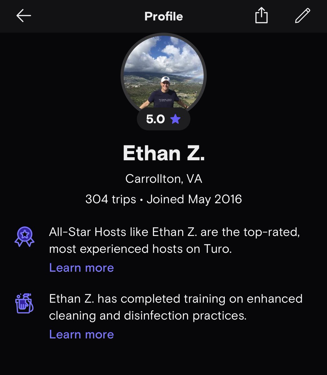 EZebroni's tweet photo. Over 300 @tesla trips on @turo! Make a difference, rent your Tesla! #powerhost #5stars https://t.co/3l1iCnKWkN