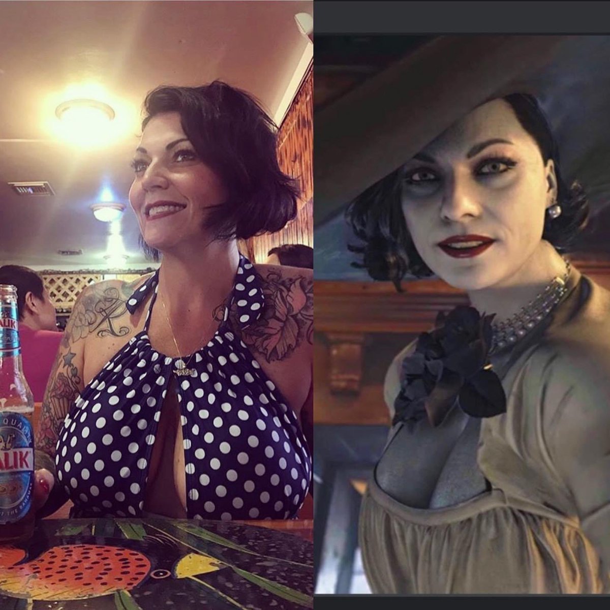 Anarchyfae1's tweet photo. Does @markiplier even know that Lady Dimitrescu is out there in the world and she lives in the Los Angeles area? https://t.co/2KCRziGgxV