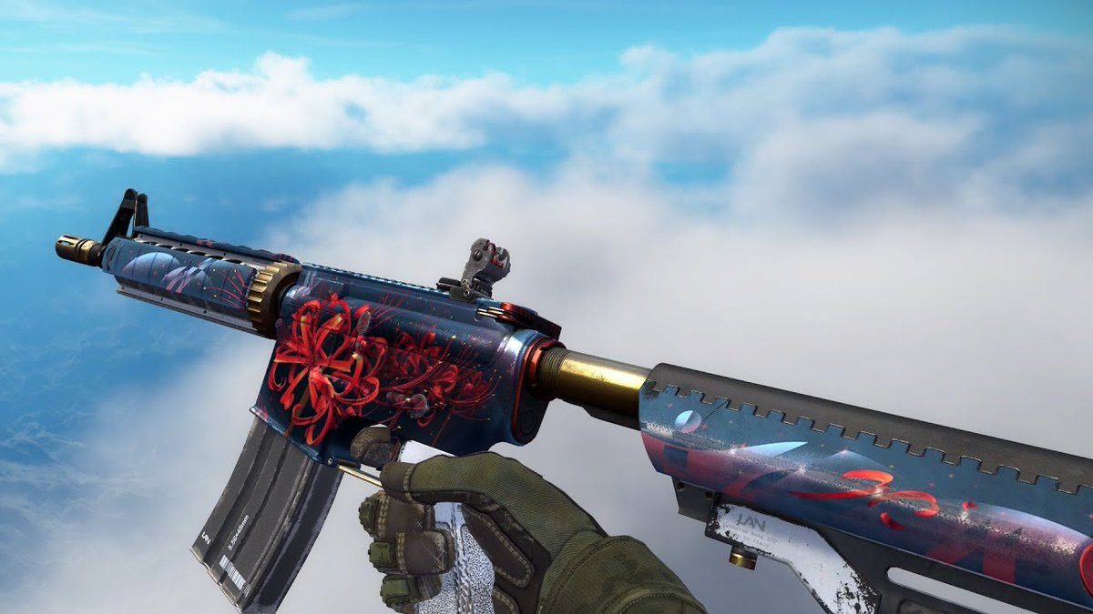 rustment's tweet photo. 🔥 CS:GO GIVEAWAY 🔥 

🎁StatTrak™ M4A4 | Spider Lily (Battle-Scarred) 
with 4 stickers 🫢

➡️ TO ENTER:
✅ Follow @rustment &amp; @pistonjump
✅ Retweet 🔁
✅ Tag a friend*

*If you win, your friend wins [secret] on our upcoming website!

⚠️ Ends May 30. ⚠️

#CSGO  #CSGOGiveaway https://t.co/cTRiJEmU3T