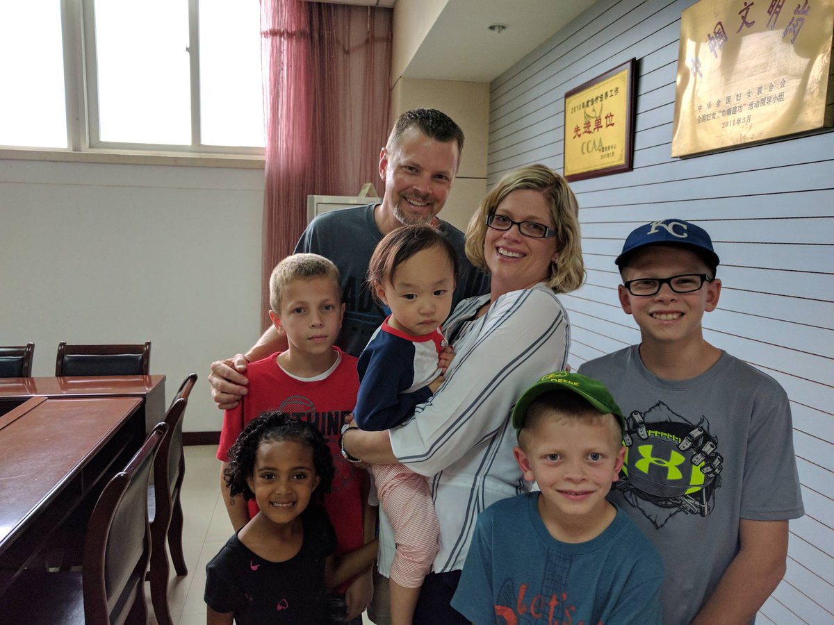 nicholas_drake's tweet photo. Five years ago today, we officially became Micah's family. This is our first picture as a family of seven. #GotchaDay #DrakeCity #OneLessOrphan https://t.co/ScVgyAUAuy