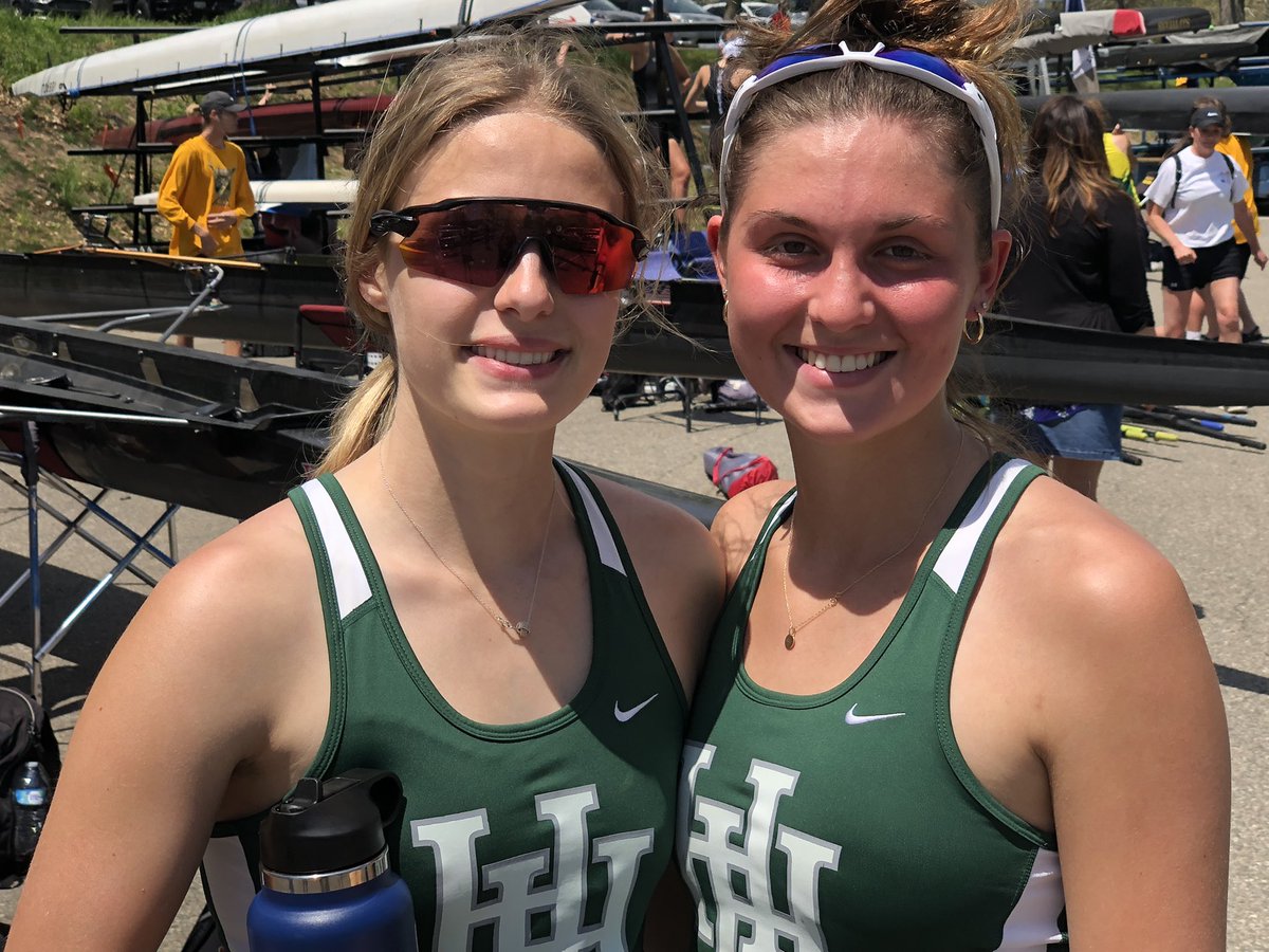 MBARowing's tweet photo. Congrats to Trost and Hughes for second place in the Varsity Double. #RowRed #Gobears #@MbaAthletics @HHAthletics https://t.co/mIfwqOo37u
