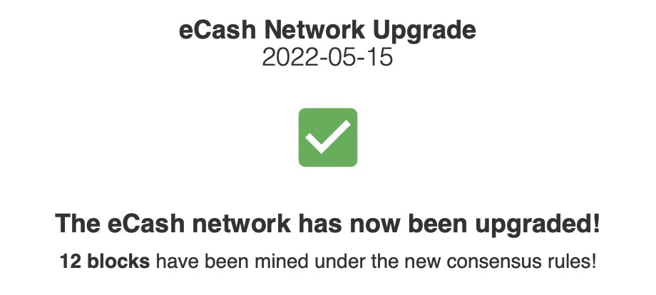 caincurrency's tweet photo. Thank you @Bitcoin_ABC for yet another smooth upgrade. Keep building and good things will come. #eCash #XEC https://t.co/VGWxVvxP41