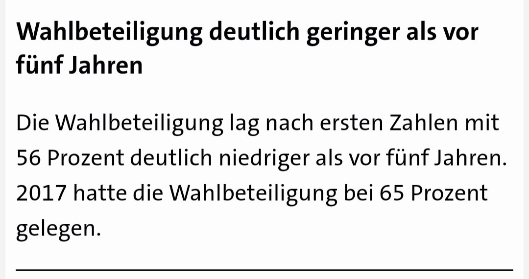 EddysGeist's tweet photo. Fast jeder zweite wahlberechtigte Bürger in NRW ist nicht wählen gegangen. 

Das sollte zu denken geben. 

#nrwwahl2022 https://t.co/9Dd5CoVz46