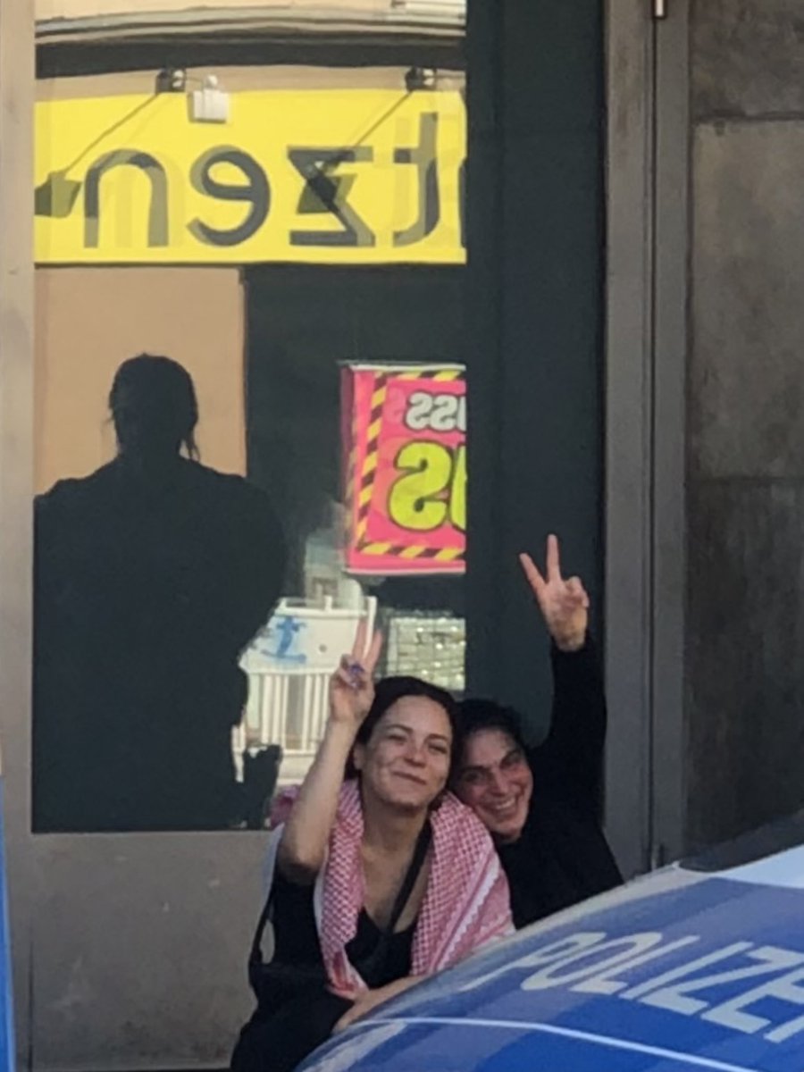 170 arrests made today in Berlin, of individuals carrying flags or wearing anything referencing Palestine. Any two people or more found saying Free Palestine in public were considered as forming a protest and arrested—simply, this is how Germany's Nazi past is being dealt with