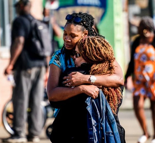 mefeater's tweet photo. 10 people were killed and 3 wounded in Buffalo supermarket shooting on Saturday. We send our love and deepest condolences to the victim’s families. This was racially motivated &amp; a blatant act of white supremacy and Payton Gendron should be severely punished for his crime. https://t.co/xRsUk5Taf8