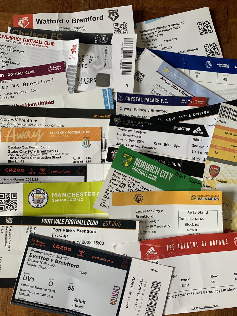 That’s every away @BrentfordFC game done #PremierLeague #CarabaoCup & #FACup #evebre just last home game next weekend. Cannot wait for next season