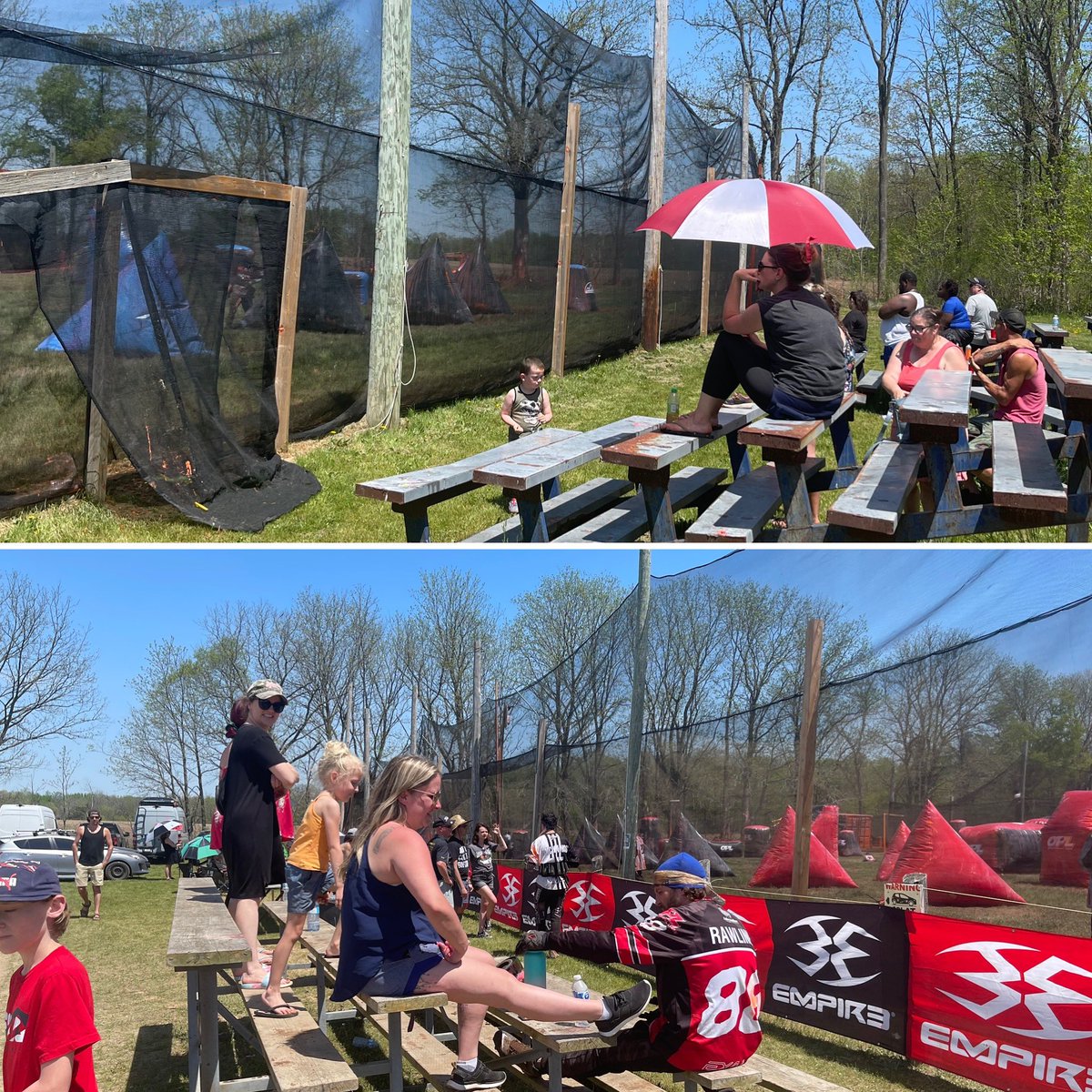 FlagRaiders's tweet photo. Sun drenched &amp; enjoying the action at OPL e1, London, Ontario this weekend. #opl #ontariopaintballleague #saveflagraiders #paintballisasport and of course #cbridge #peopleplaceprosperity #sportstourism #rediscoveron #tourism #placemaking https://t.co/OtgS1LWQA8