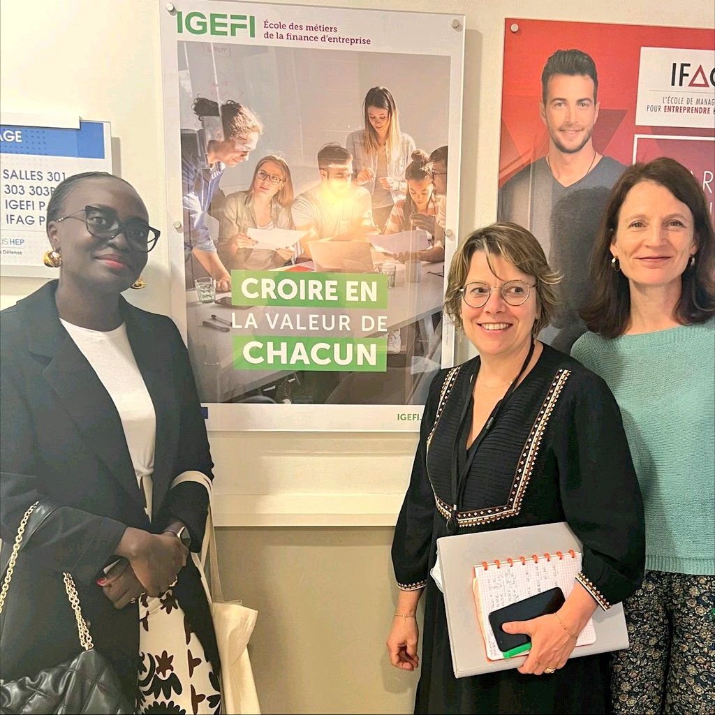 ifage_dakar's tweet photo. France 🇨🇵 | En visite professionnelle à #Paris, notre Directrice Générale Mme @kyakandji a rencontré la direction de notre partenaire @ecole_igefi - Ecole des métiers de la finance d’entreprise et de l’expertise comptable.🧑🎓
📣 #IFAGE, pionnier dans le formation en #assurance ! https://t.co/6GVyKRPvPS