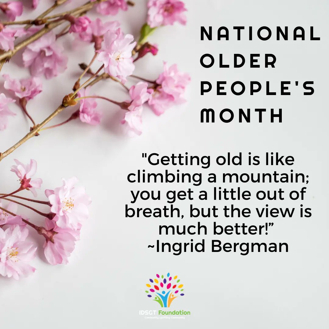 iDidGood2Day's tweet photo. A beautiful quote for National Older Person's Month. ❤️ 💖 💗 

#idsgt #ididgood2day https://t.co/5iInXPzXyg
