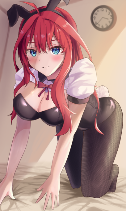 ちゃおぴんさんがTwitterに投稿した中野五月(五等分の花嫁)のイラスト。